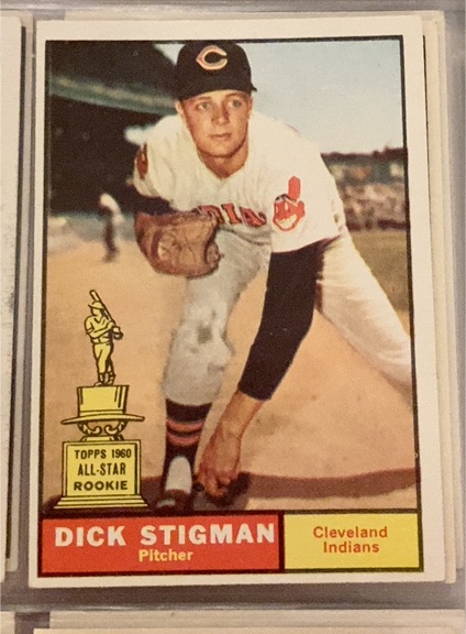1961 Topps #77 Dick Stigman — front