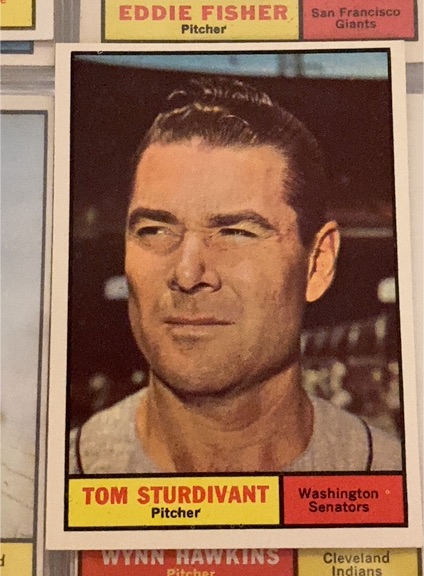 1961 Topps #293 Tom Sturdivant — front