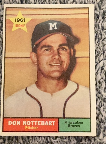 1961 Topps #29 Don Nottebart — front