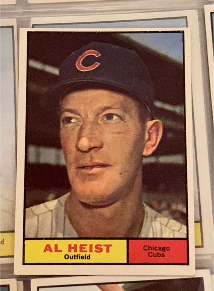 1961 Topps #302 Al Heist — front