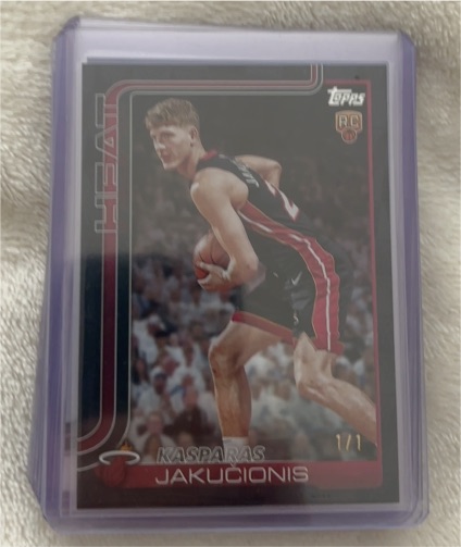 2025-26 Topps #220 Kasparas Jakucionis — front