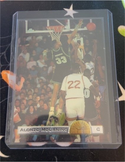 1993 Classic Chromium Draft Stars #DS36 Alonzo Mourning — front
