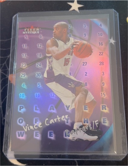 2000 Fleer Mystique Player of the Week #3PW Vince Carter — front