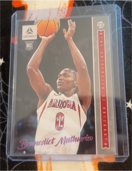 2022-23 Panini Chronicles Draft Picks Luminance #3 Bennedict Mathurin — front