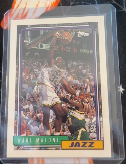 1992-93 Topps #20 Karl Malone — front