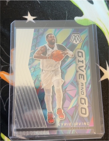 2022-23 Panini Mosaic #12 Kyrie Irving Give and Go — front