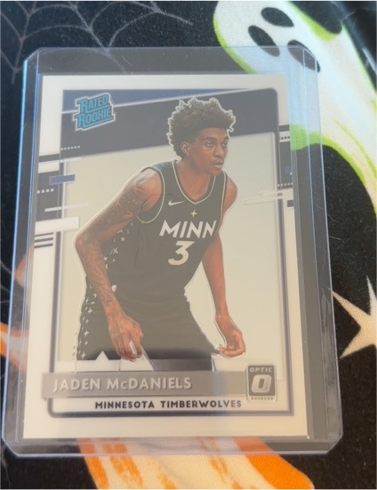 2020-21 Panini Donruss Optic #178 Jaden McDaniels — front