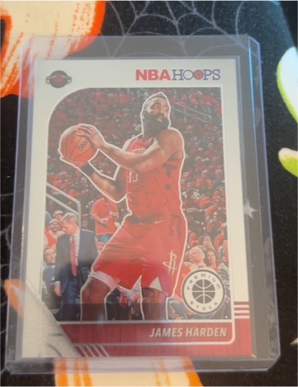 2019-20 Panini NBA Hoops Premium Stock #66 James Harden — front