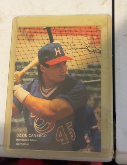 1989 Fleer #45 Ozzie Canseco — front