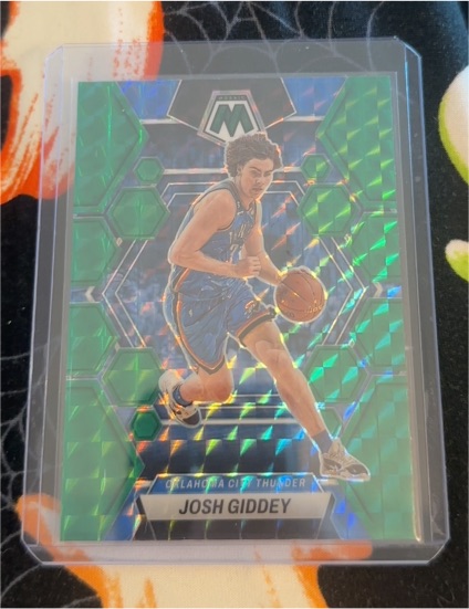 2022-23 Panini Mosaic Green Mosaic Prizm Josh Giddey — front