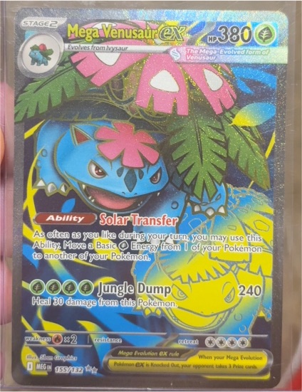 2025 Pokémon Mega Evolution #155 Mega Venusaur EX — front