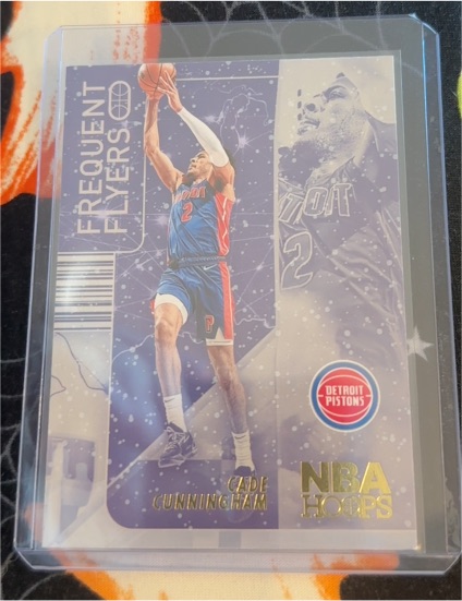 2022-23 Panini NBA Hoops #9 Cade Cunningham Frequent Flyers Winter — front