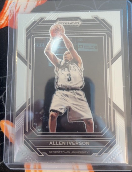 2023 Panini Prizm Draft Picks #77 Allen Iverson Georgetown Hoyas — front