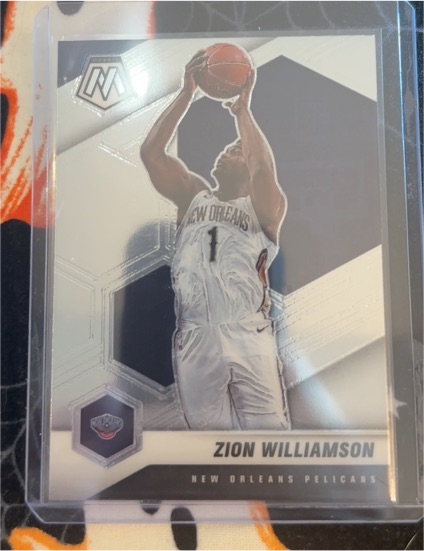 2020-21 Panini Mosaic #49 Zion Williamson — front