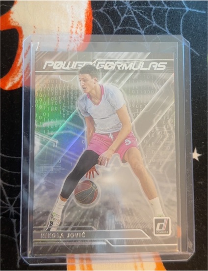 2022-23 Panini Chronicles Draft Picks Donruss Power Formulas #PF-JOV Nikola Jovic — front