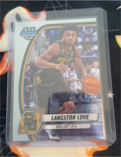 2024-25 Bowman University Chrome #50 Langston Love — front