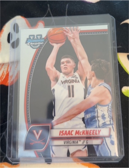2024-25 Bowman University Chrome #91 Isaac McKneely — front