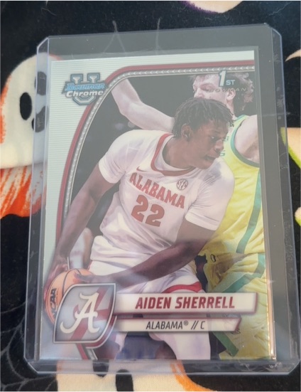 2024-25 Bowman University Chrome #3 Aiden Sherrell — front