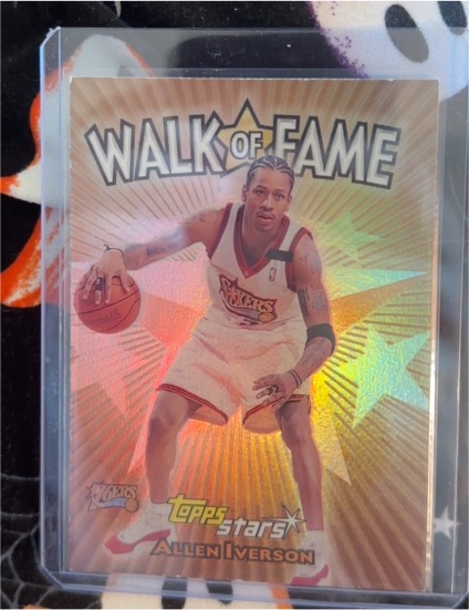 2000-01 Topps Stars #WF7 Allen Iverson Walk of Fame — front