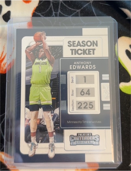 2021-22 Panini Contenders #5 Anthony Edwards — front