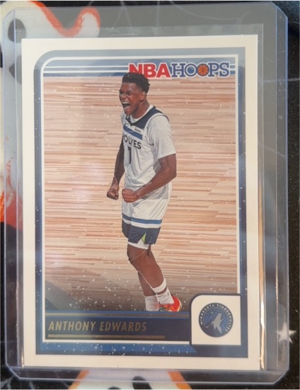 2023 Panini NBA Hoops #189 Anthony Edwards — front