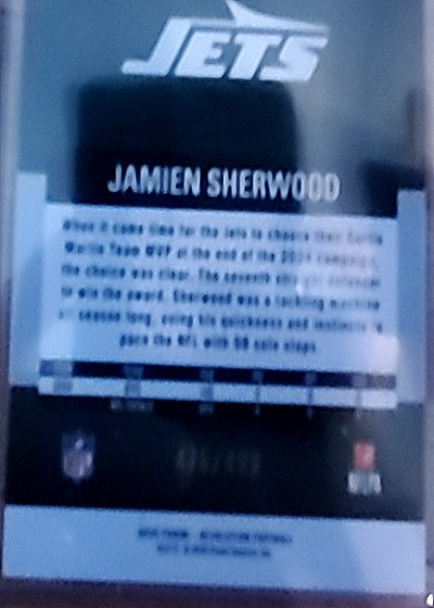 2022 Panini Prizm #44 Jamien Sherwood — back