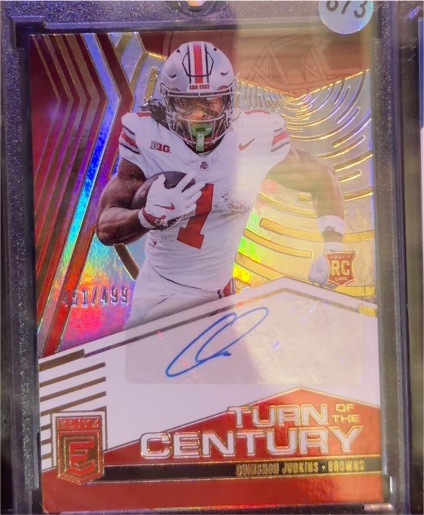 2025 Panini Donruss Elite #TOC-QJU Quinshon Judkins Turn of the Century — front