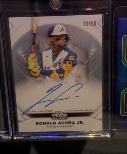 2025 Topps Chrome Black #19 Ronald Acuña Jr. — front