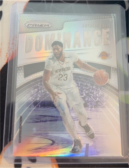 2019-20 Panini Prizm #2 Anthony Davis Dominance Silver — front