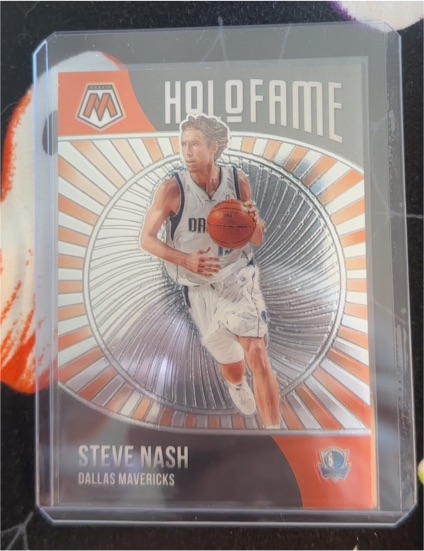 2020-21 Panini Mosaic #10 Steve Nash HoloFame Dallas Mavericks — front