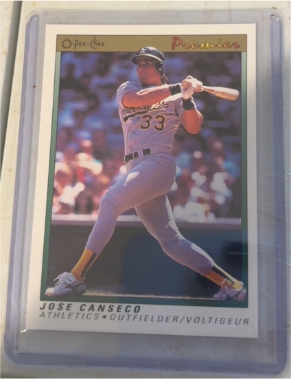 1991 O-Pee-Chee Premier #18 Jose Canseco — front