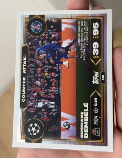 2025 Topps Match Attax #413 Ousmane Dembélé — front