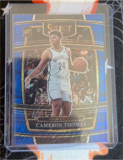 2021-22 Panini Select #21 Cameron Thomas Rookie Concourse Blue — front