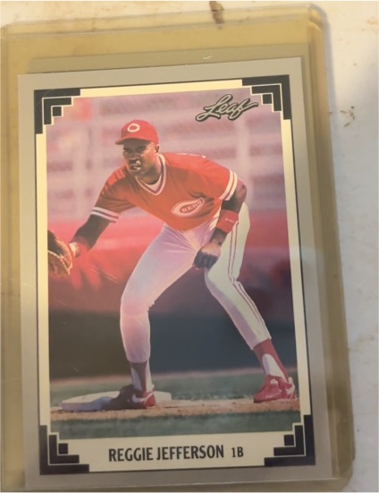 1991 Leaf #514 Reggie Jefferson — front