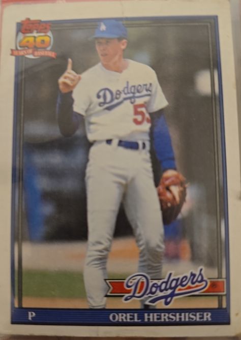 1991 Topps #690 Orel Hershiser — front