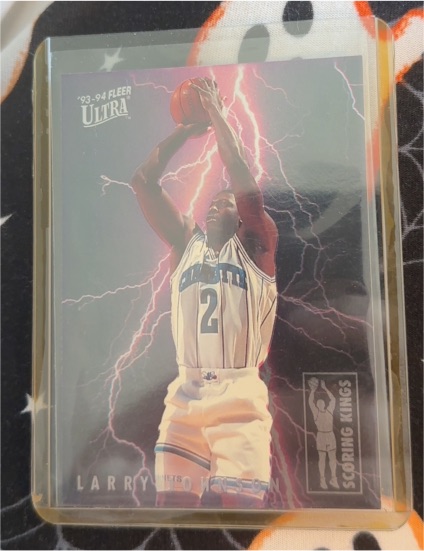 1993-94 Fleer Ultra Scoring Kings #1 Larry Johnson — front