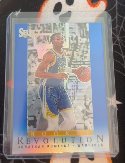 2021-22 Panini Select #10 Jonathan Kuminga Rookie Revolution Blue Prizms — front