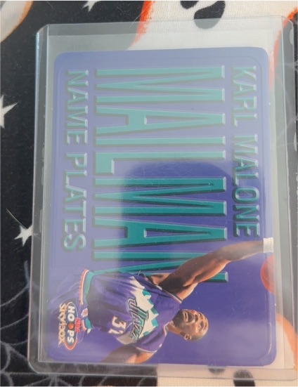 1999-00 Skybox NBA Hoops Name Plates #3NP Karl Malone — front