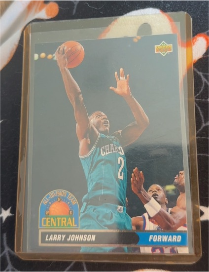 1992-93 Upper Deck All-Division Team #AD8 Larry Johnson — front
