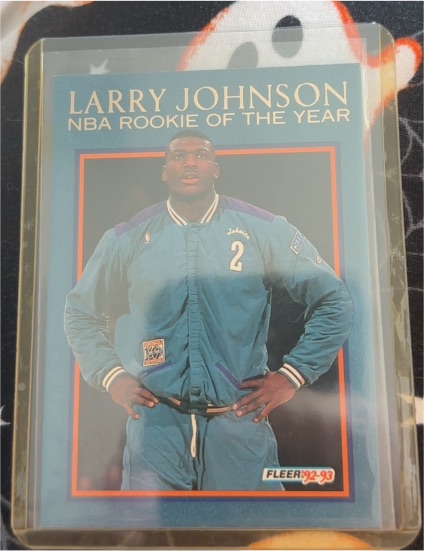 1992-93 Fleer #10 Larry Johnson — front