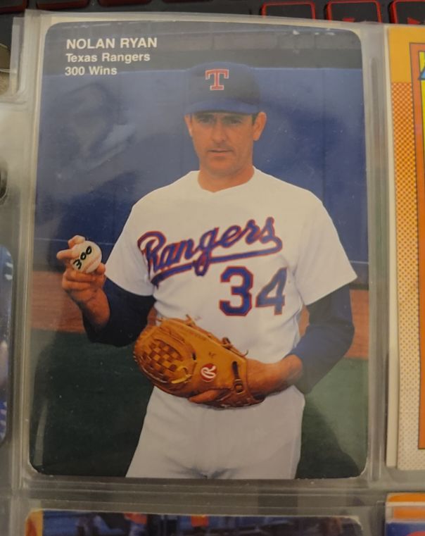 1991 Mother's Cookies #4 Nolan Ryan 300 Wins Texas Rangers — front