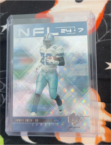 1999 Upper Deck HoloGrFX NFL 24/7 #N2 Emmitt Smith — front