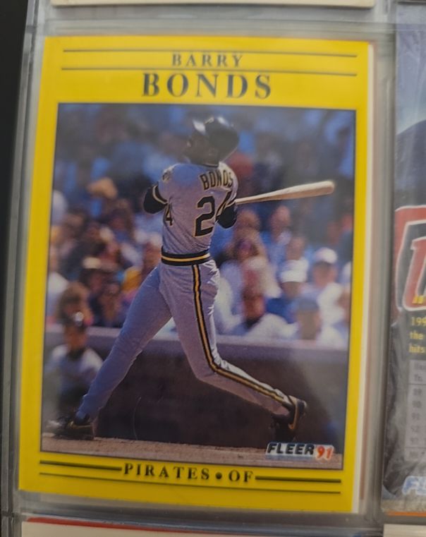 1991 Fleer #33 Barry Bonds — front