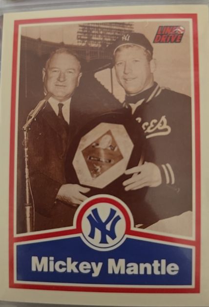 1991 Line Drive #7 Mickey Mantle — front