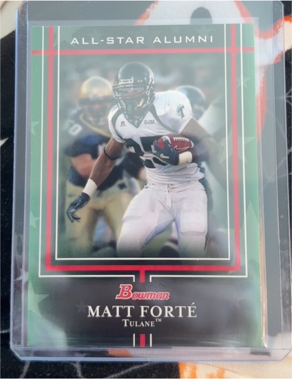 2009 Bowman Draft Picks #AA7 Matt Forte All-Star Alumni — front