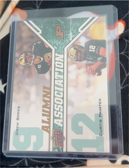 2009 Upper Deck Draft Edition #243 Drew Brees Curtis Painter Alumni Association — front
