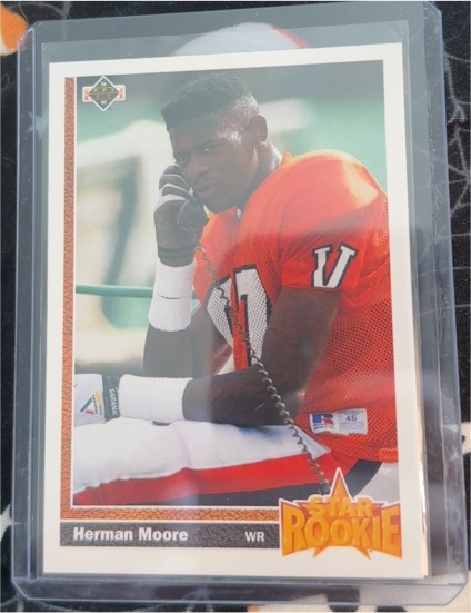 1991 Upper Deck #17 Herman Moore — front