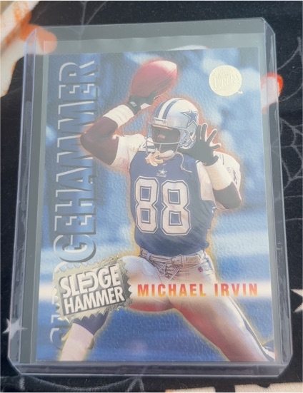 1996 Fleer Ultra #5 Michael Irvin Sledgehammer — front