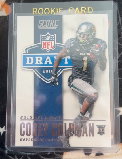 2016 Score NFL Draft #8 Corey Coleman — front
