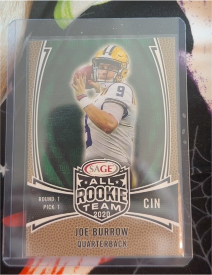 2020 SAGE All Rookie Team #RT-1 Joe Burrow — front